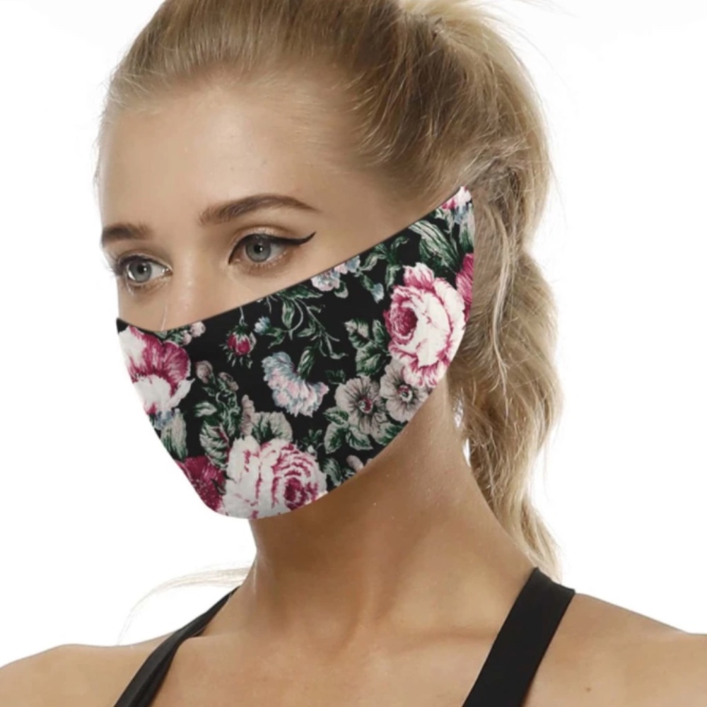 Floral Headband Mask